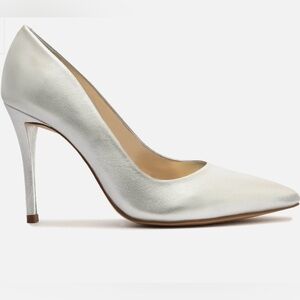 Arezzo Gabriella High Stiletto Pumps – Silver – Size 8B – New in Box